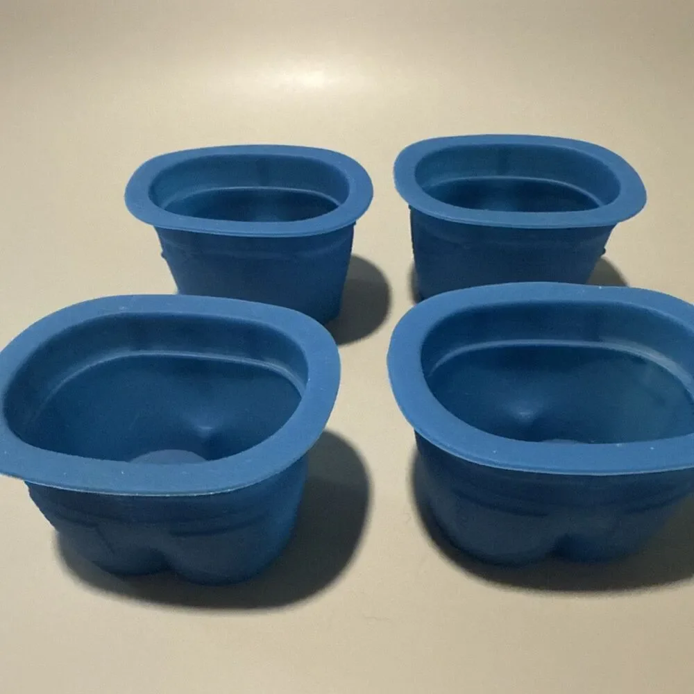 Muffin Top Baking Cups Silicon Molds Blue Jean Pants Dashing Four EA in Orig Bx